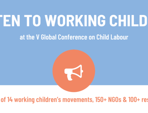 Joint Call for Child Participation at Upcoming ILO Conference on Child Labour