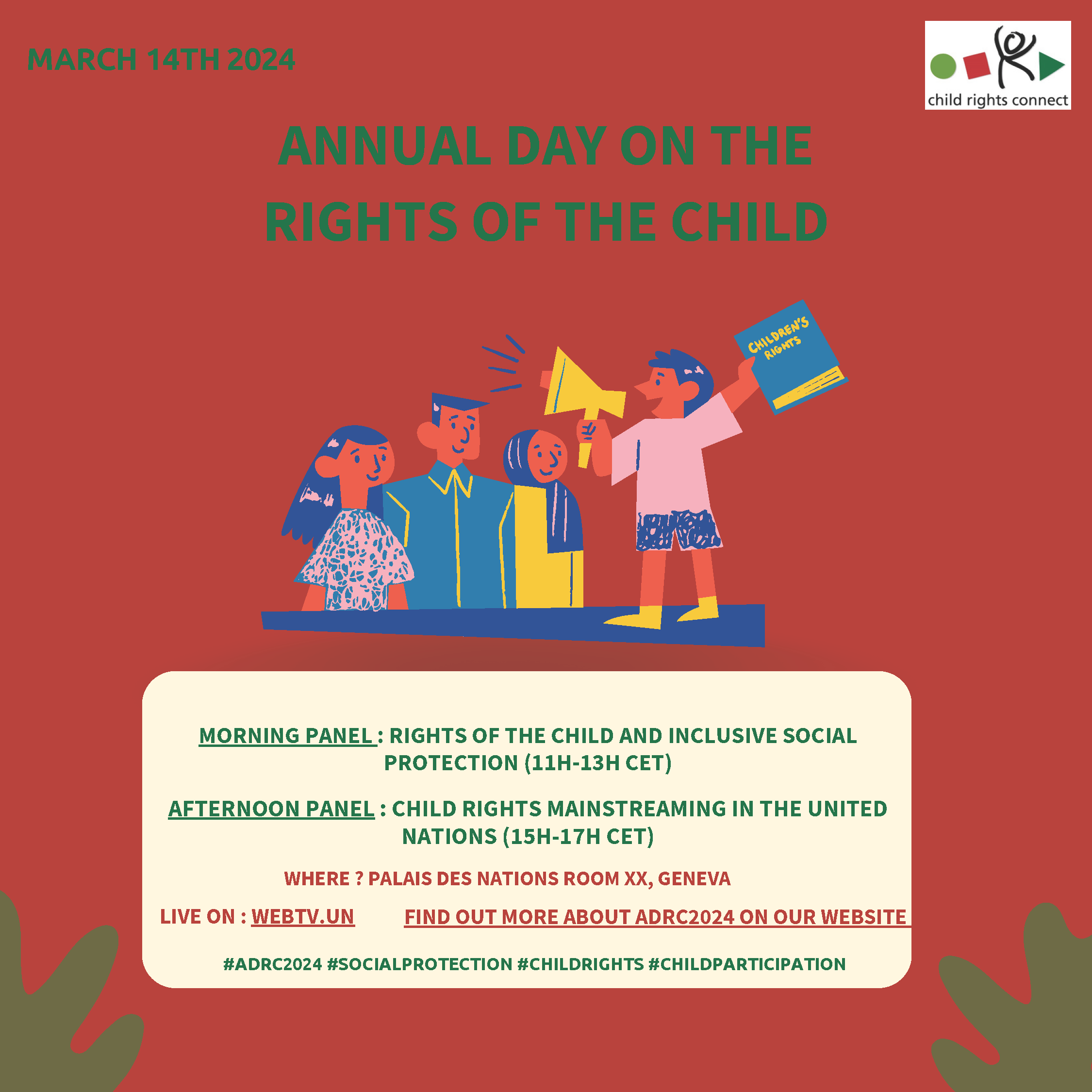 Annual Day on the Rights of the Child - Child Rights Connect - March 14 2024